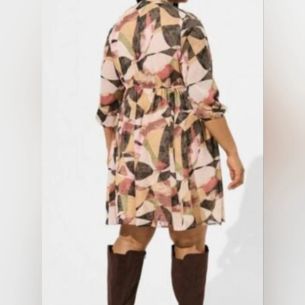 Torrid Mini Clip Dot Front Dress 3x/22-24 - Picture 3 of 13